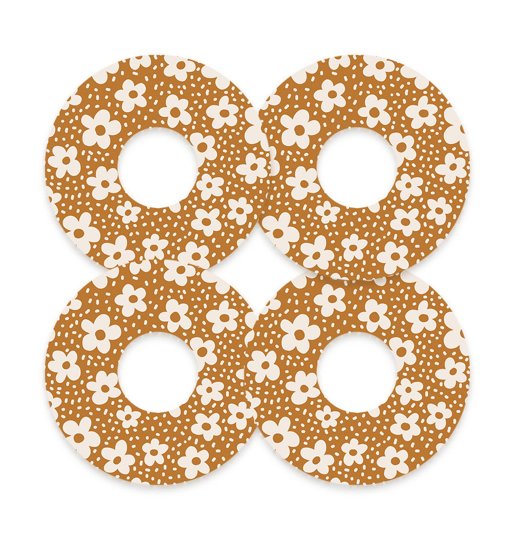 Caramel Daisies FreeStyle Libre 3 Plus & Lingo  Patch Tape - Pump Peelz