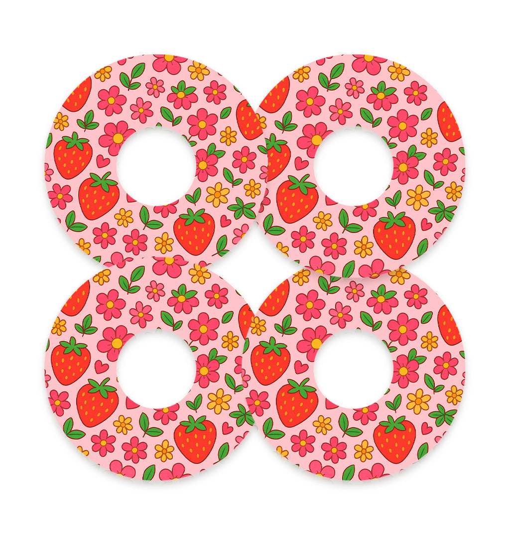 Strawberry Garden FreeStyle Libre 3 Plus & Lingo  Patch Tape - Pump Peelz