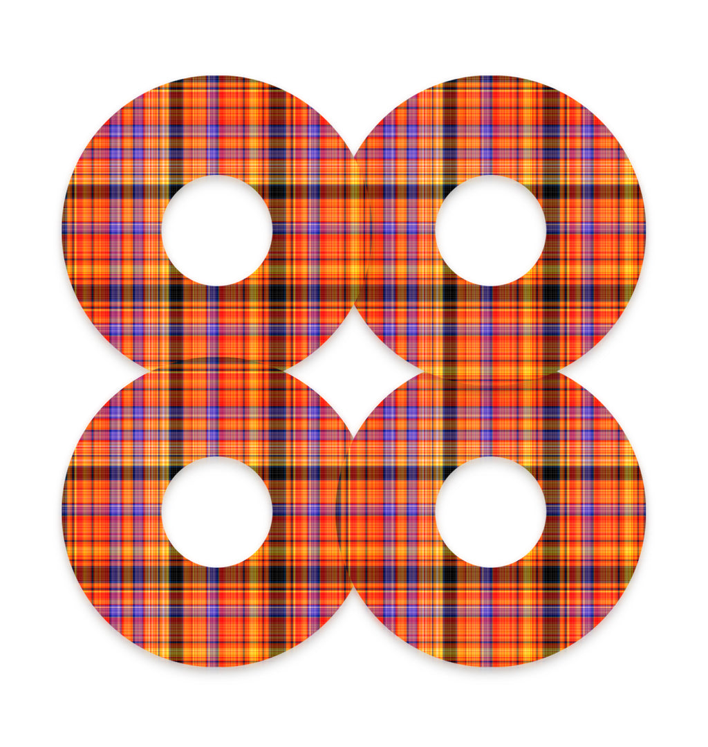 Pumpkin Plaid FreeStyle Libre 3 Plus & Lingo  Patch Tape - Pump Peelz