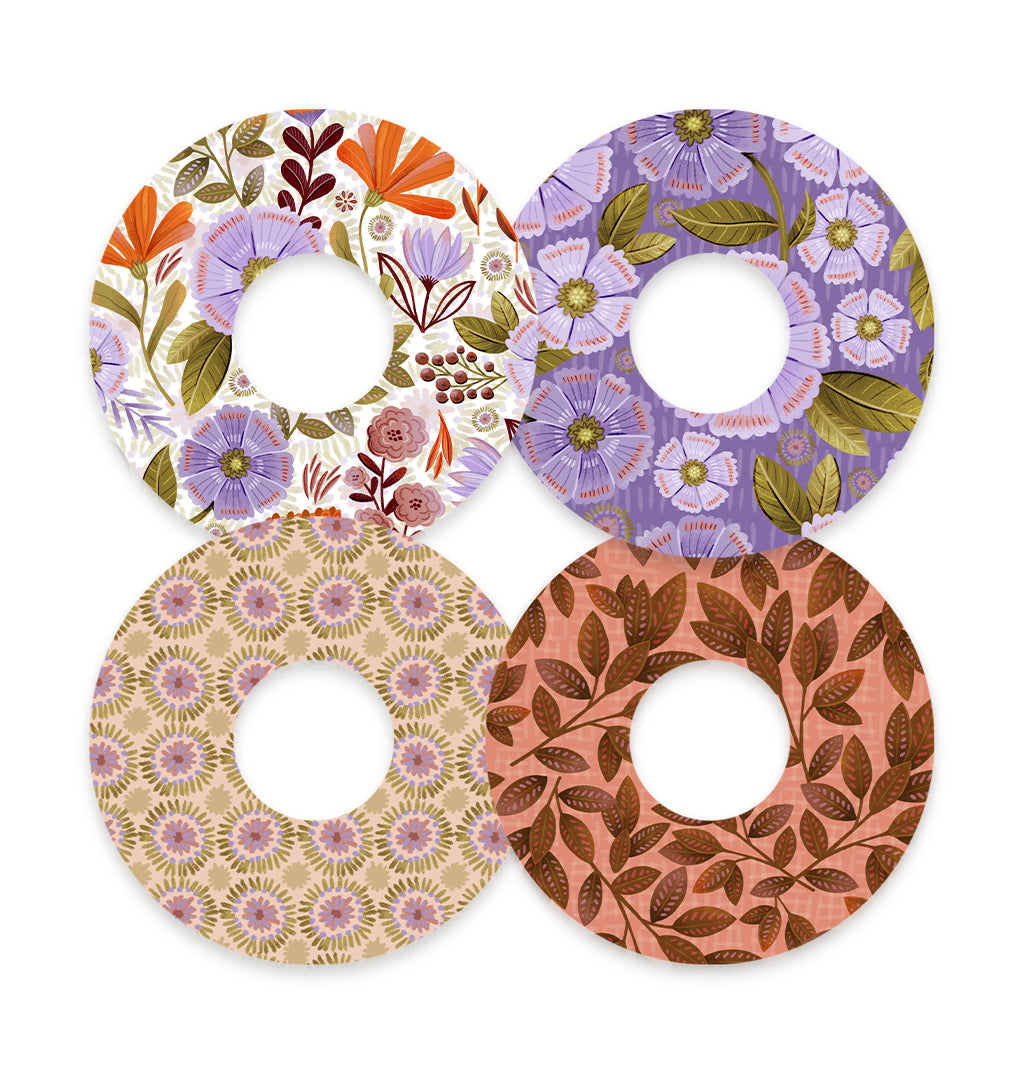 Autumn Blooms Variety Pack for FreeStyle Libre 3 Plus & Lingo  Patch Tape - Pump Peelz