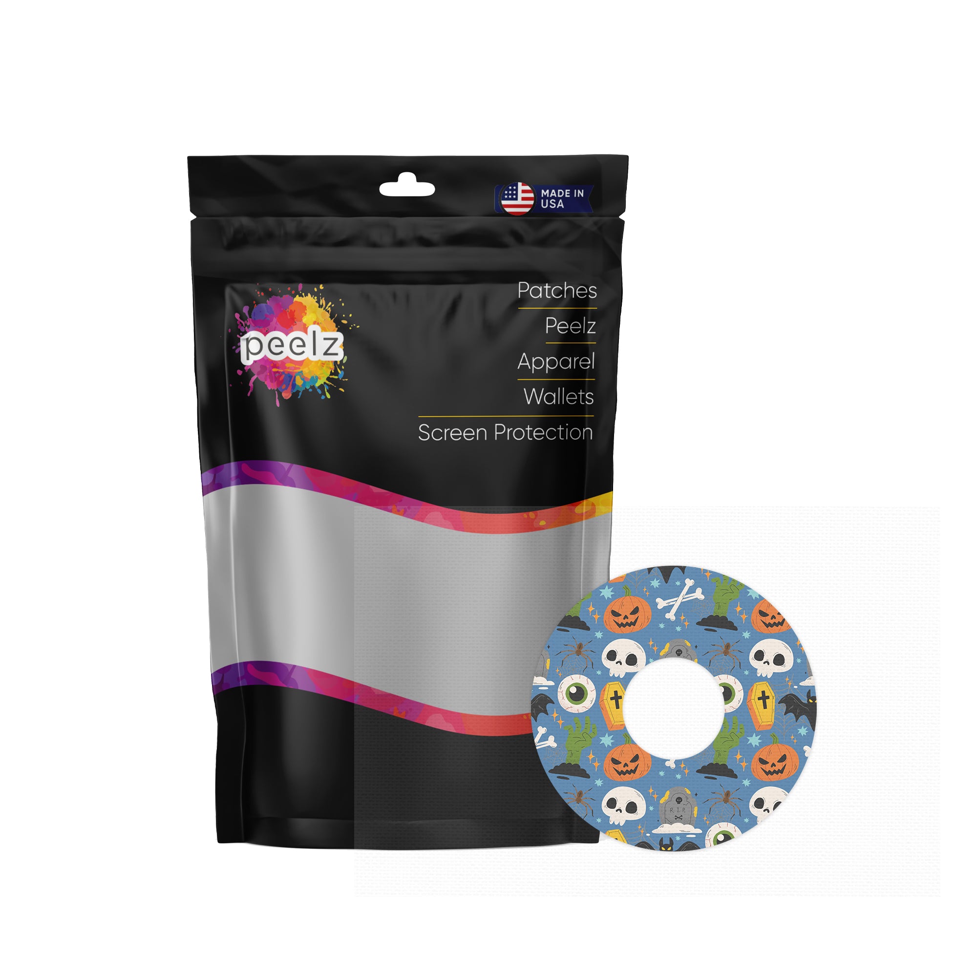 Spooky Night FreeStyle Libre 3 Plus & Lingo  Patch Tape - Pump Peelz