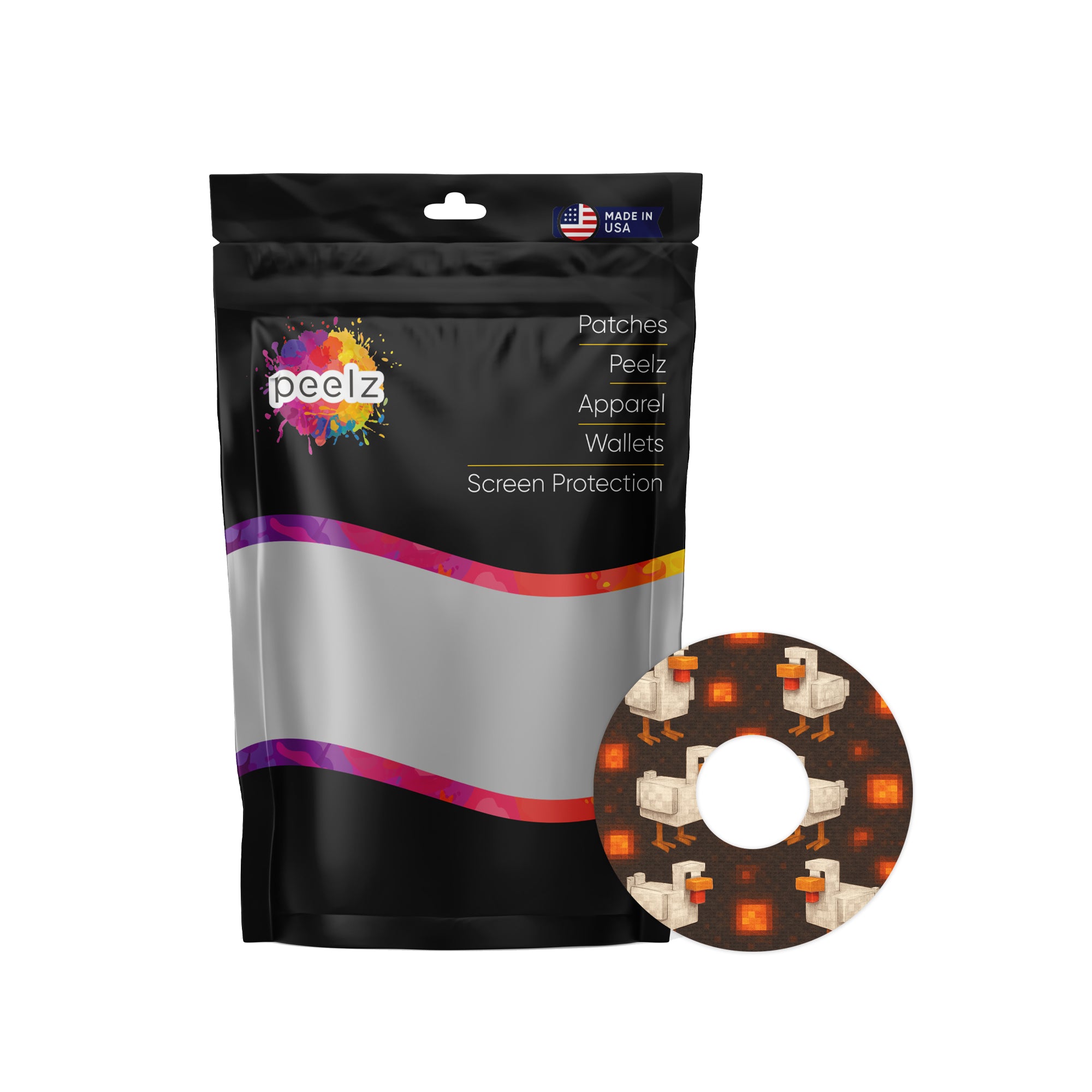 Inferno Chicken FreeStyle Libre 3 Plus & Lingo  Patch Tape - Pump Peelz