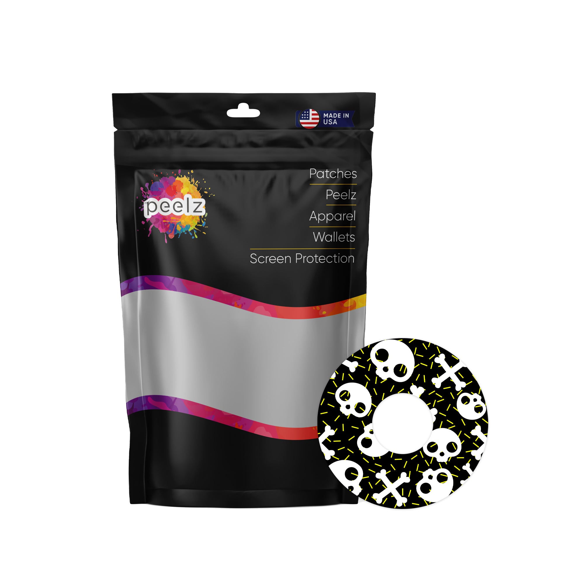 Bone Pop FreeStyle Libre 3 Plus & Lingo  Patch Tape - Pump Peelz
