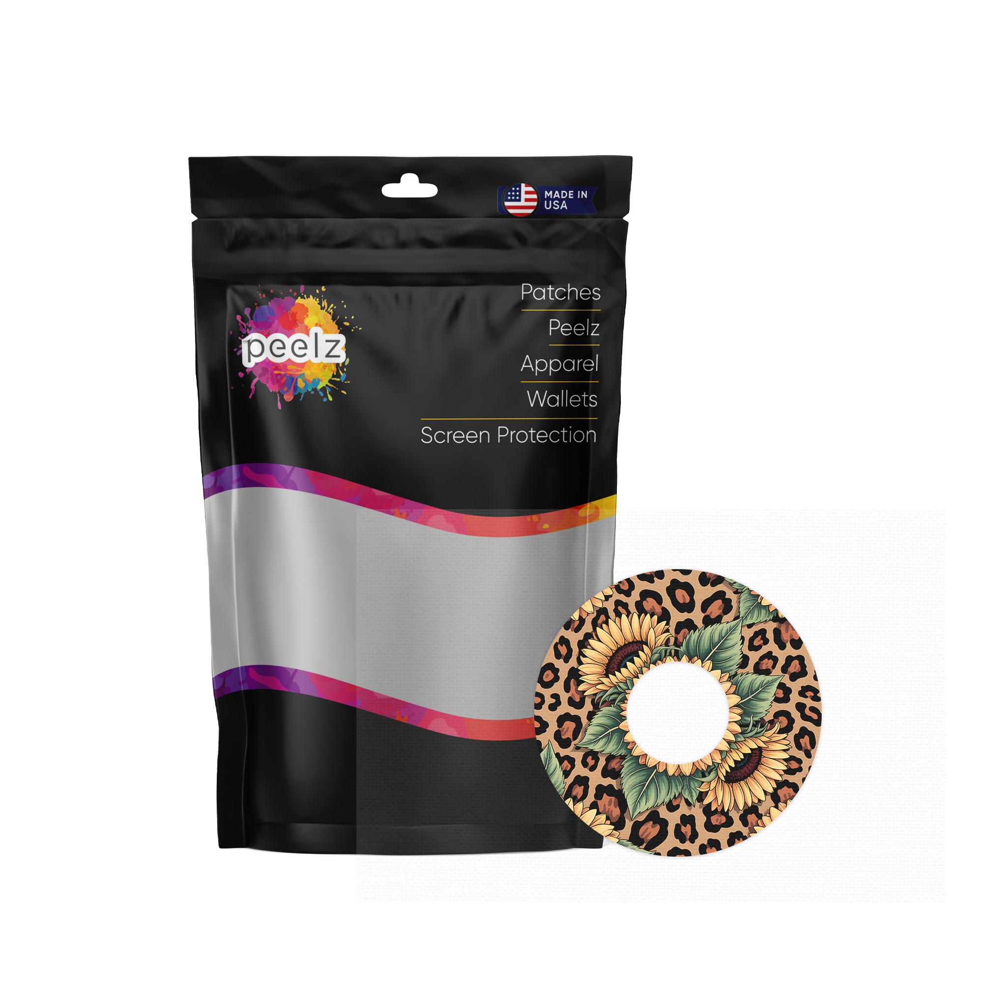Wild Sunflower FreeStyle Libre 3 Plus & Lingo  Patch Tape - Pump Peelz