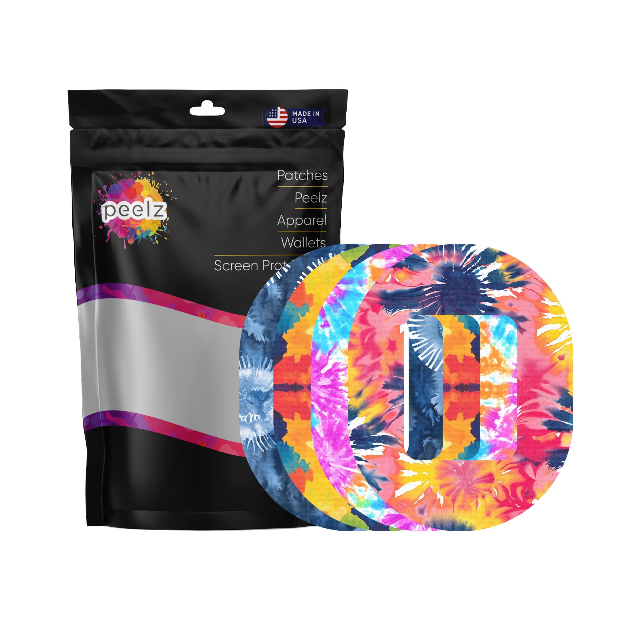 Tie Dye Variety Pack Tandem Mobi Decorative Patch Tape - Pump Peelz