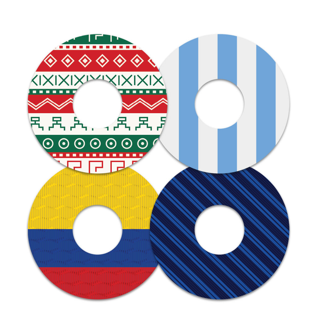 Matchday Nations Variety Pack Patch Tape for the Libre 3 Plus & Lingo  - Pump Peelz