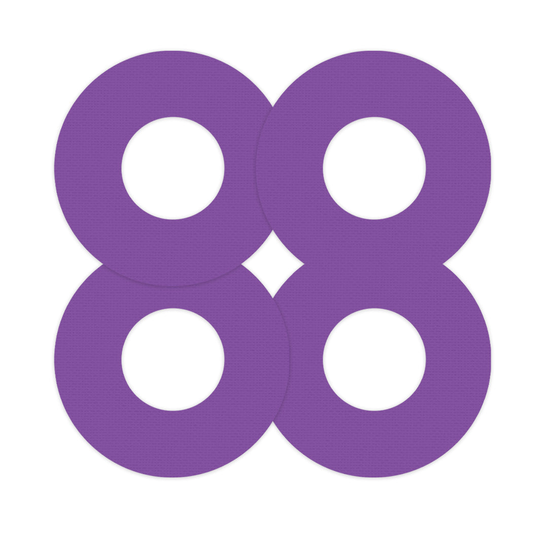 Solid Color Purple Freestyle Libre 2 Patch Tape - Pump Peelz