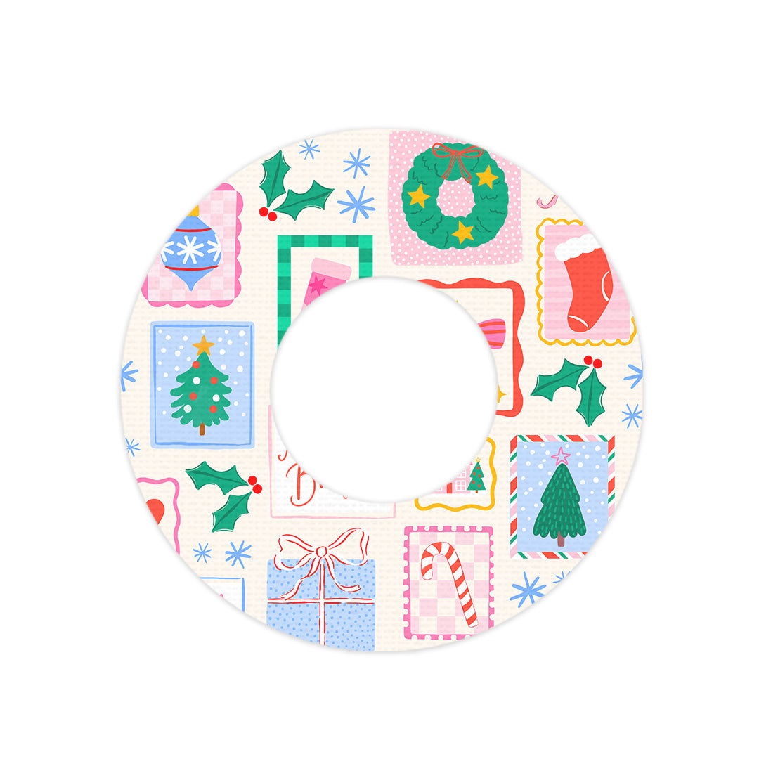 Holiday Greetings Freestyle Libre 2 Patch Tape - Pump Peelz