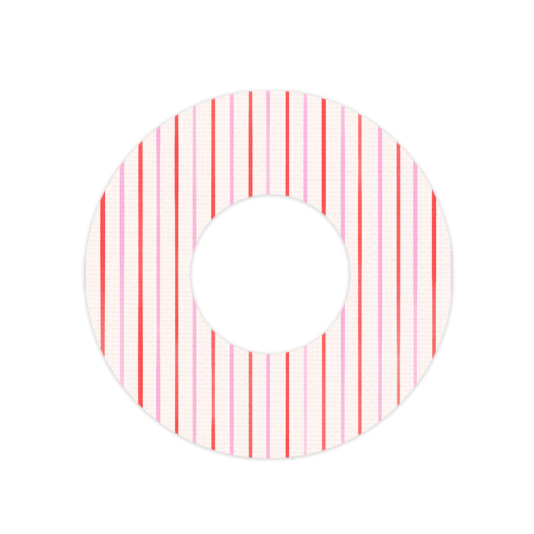 Peppermint Stripes Freestyle Libre 2 Patch Tape - Pump Peelz