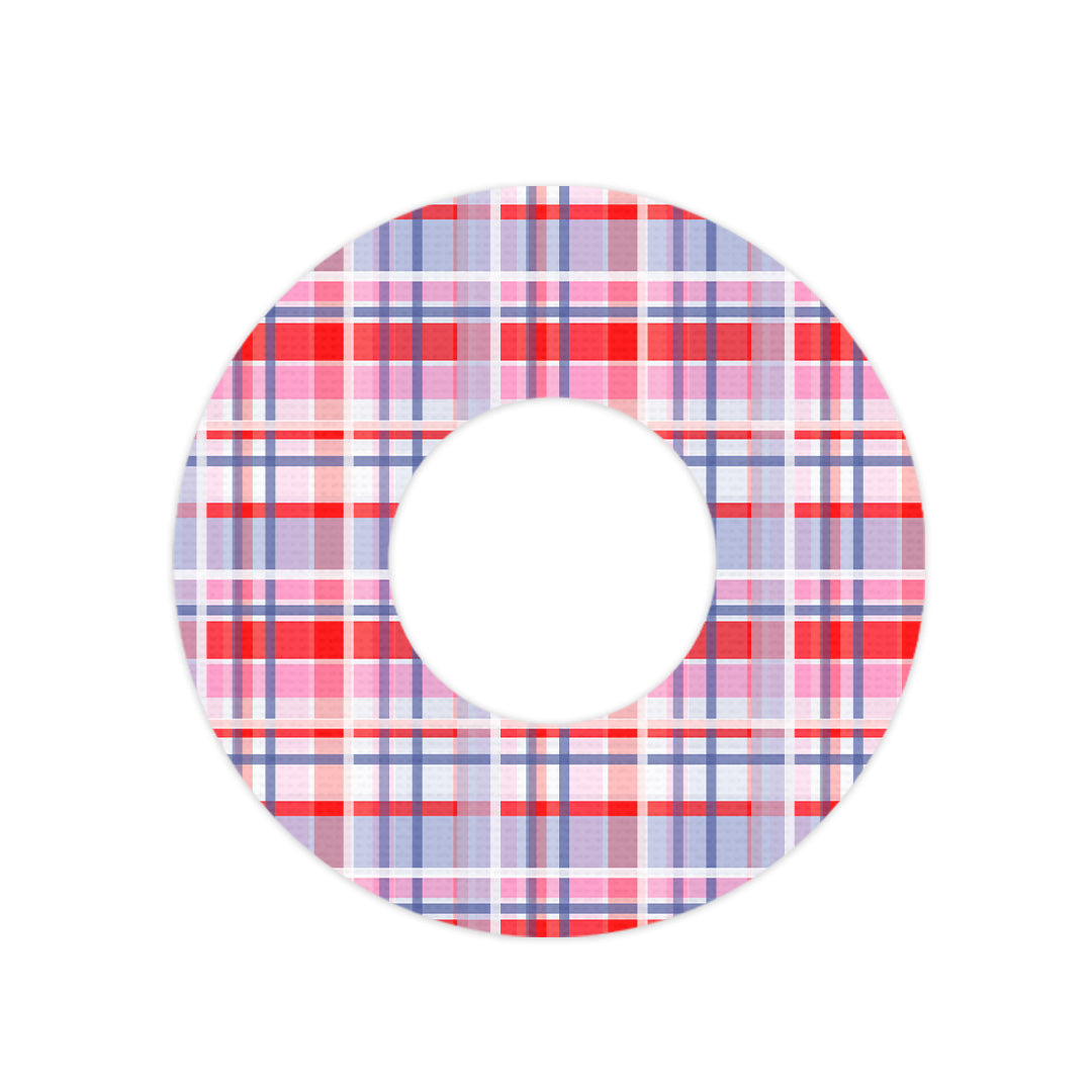 Party Plaid Freestyle Libre 2 Patch Tape - Pump Peelz
