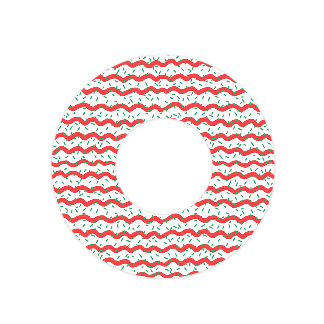 Christmas Icing Freestyle Libre 2 Patch Tape - Pump Peelz