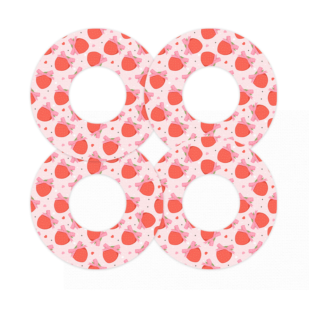 Strawberry Kisses Freestyle Libre 2 Patch Tape - Pump Peelz