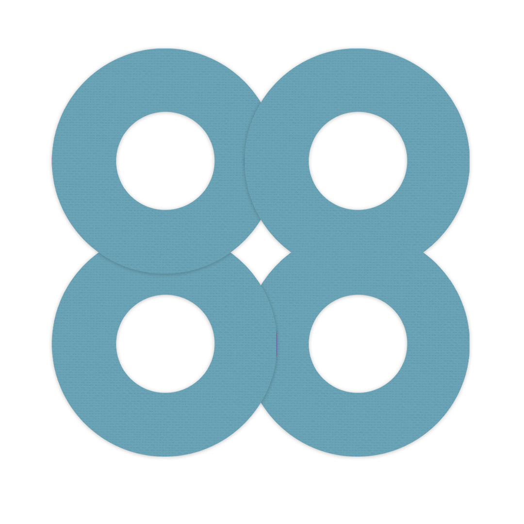 Solid Color Blue Freestyle Libre 2 Patch Tape - Pump Peelz