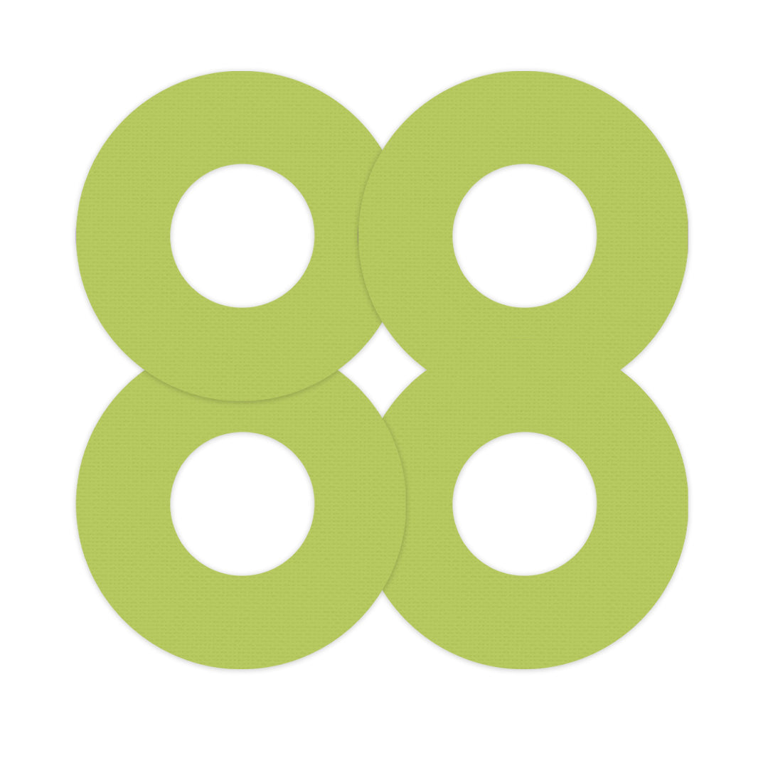 Solid Color Pear Freestyle Libre 2 Patch Tape - Pump Peelz