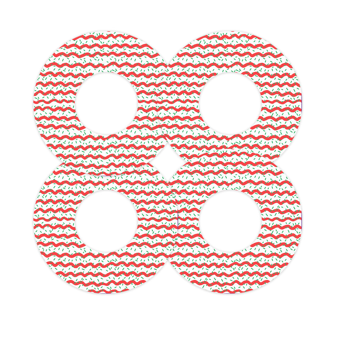 Christmas Icing Freestyle Libre 2 Patch Tape - Pump Peelz