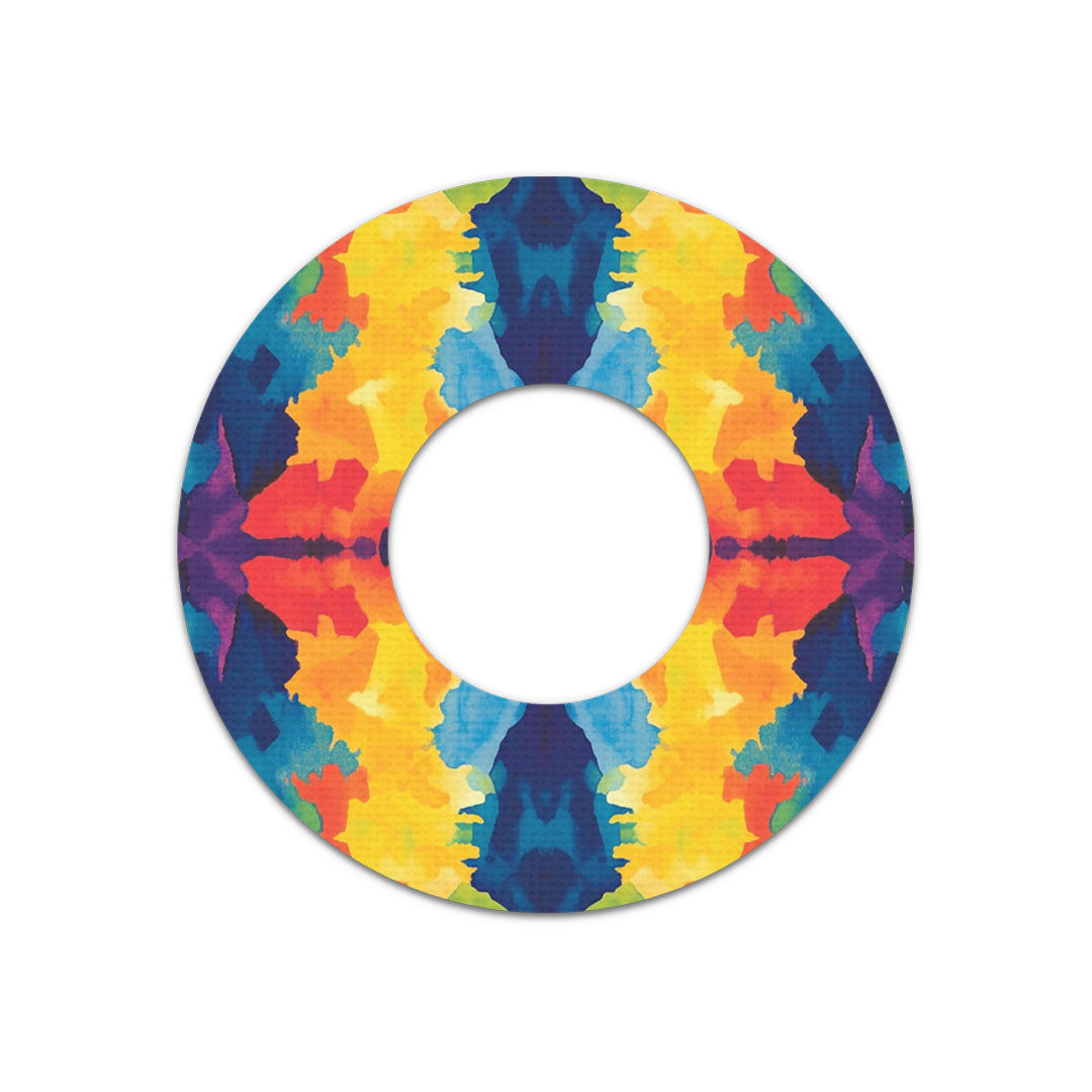 Bright Tie Dye Freestyle Libre 2 Patch Tape - Pump Peelz