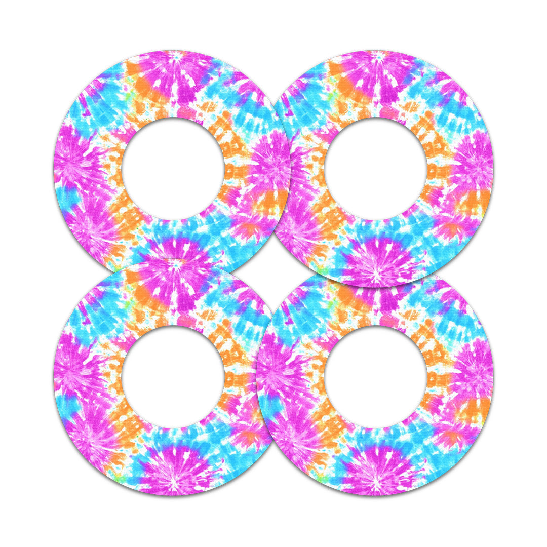 Neon Tie Dye Freestyle Libre 2 Patch Tape - Pump Peelz