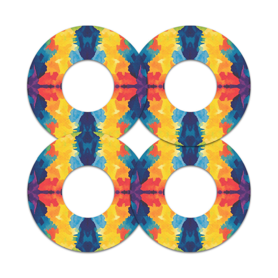 Bright Tie Dye Freestyle Libre 2 Patch Tape - Pump Peelz