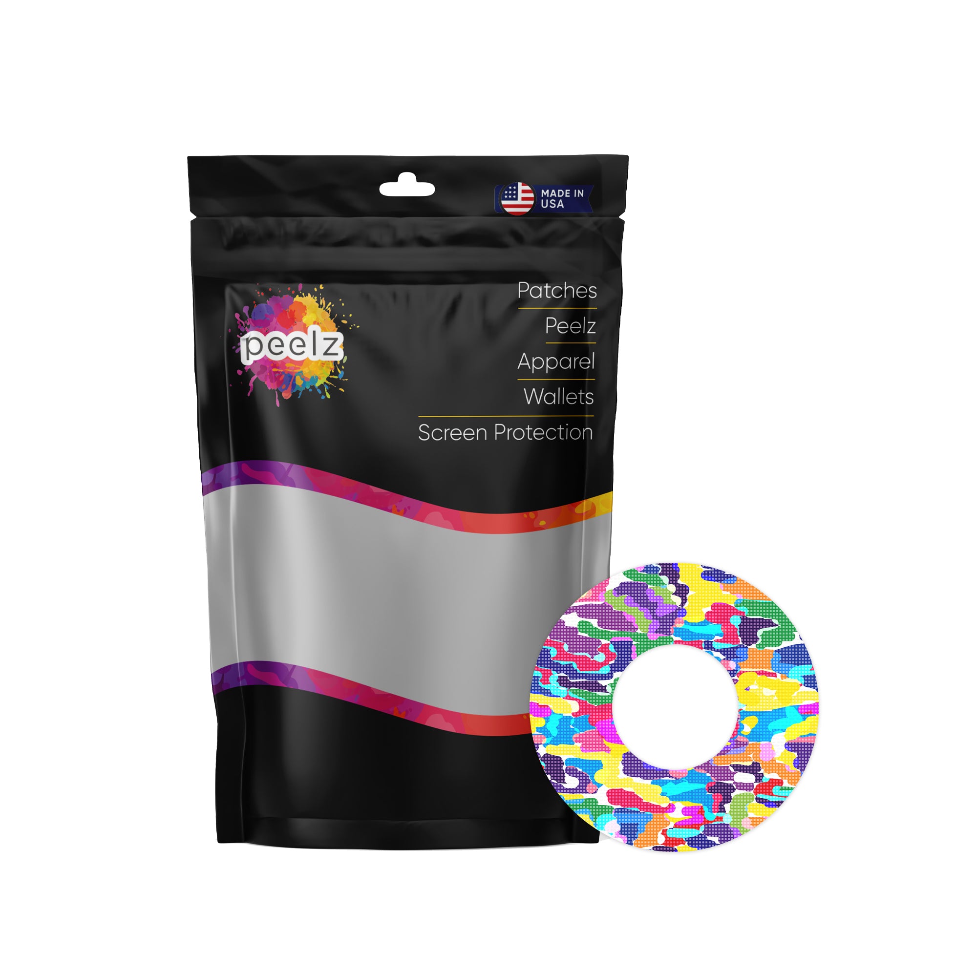 Pixel Splash Camo Freestyle Libre 2 Patch Tape - Pump Peelz