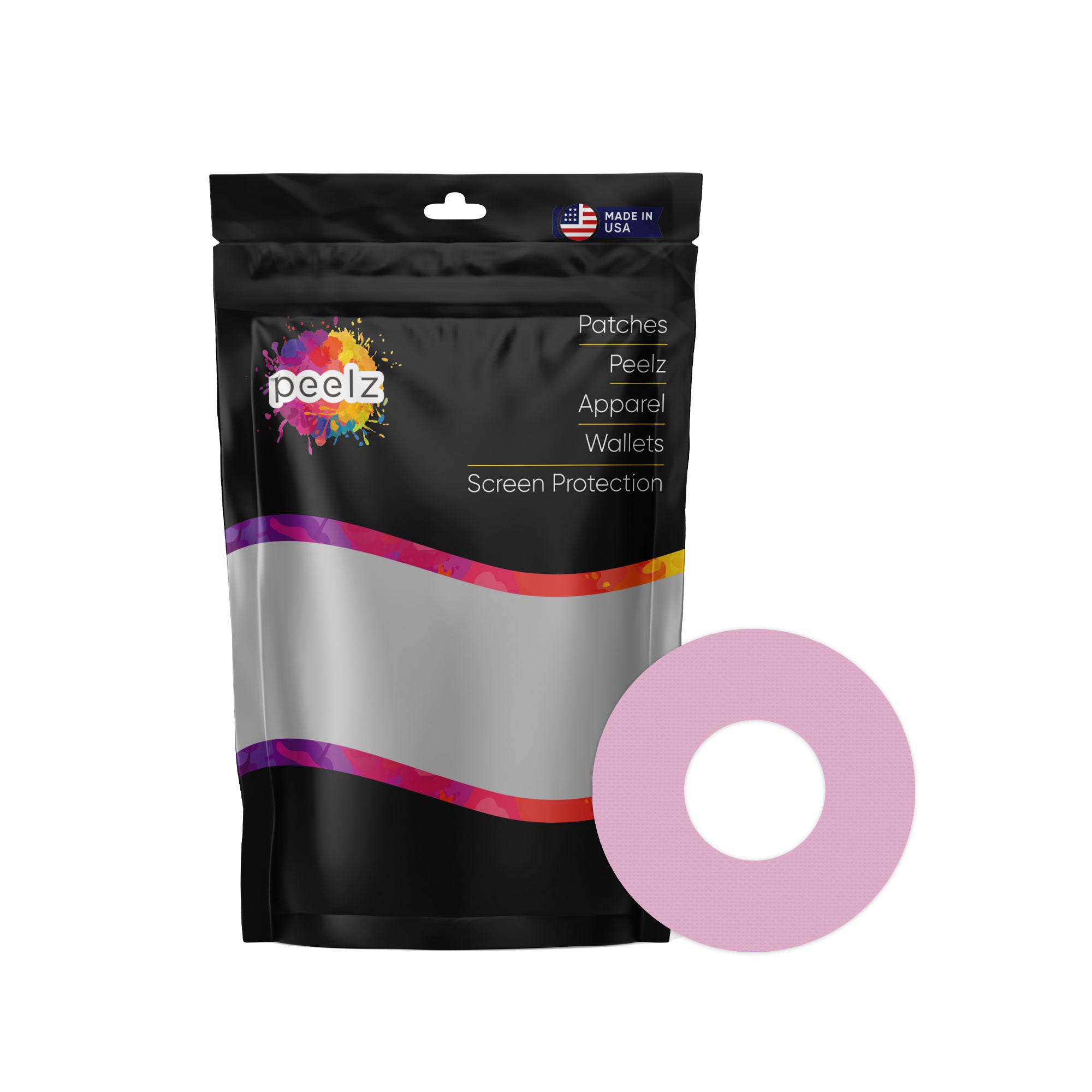 Solid Color Rose Freestyle Libre 2 Patch Tape - Pump Peelz