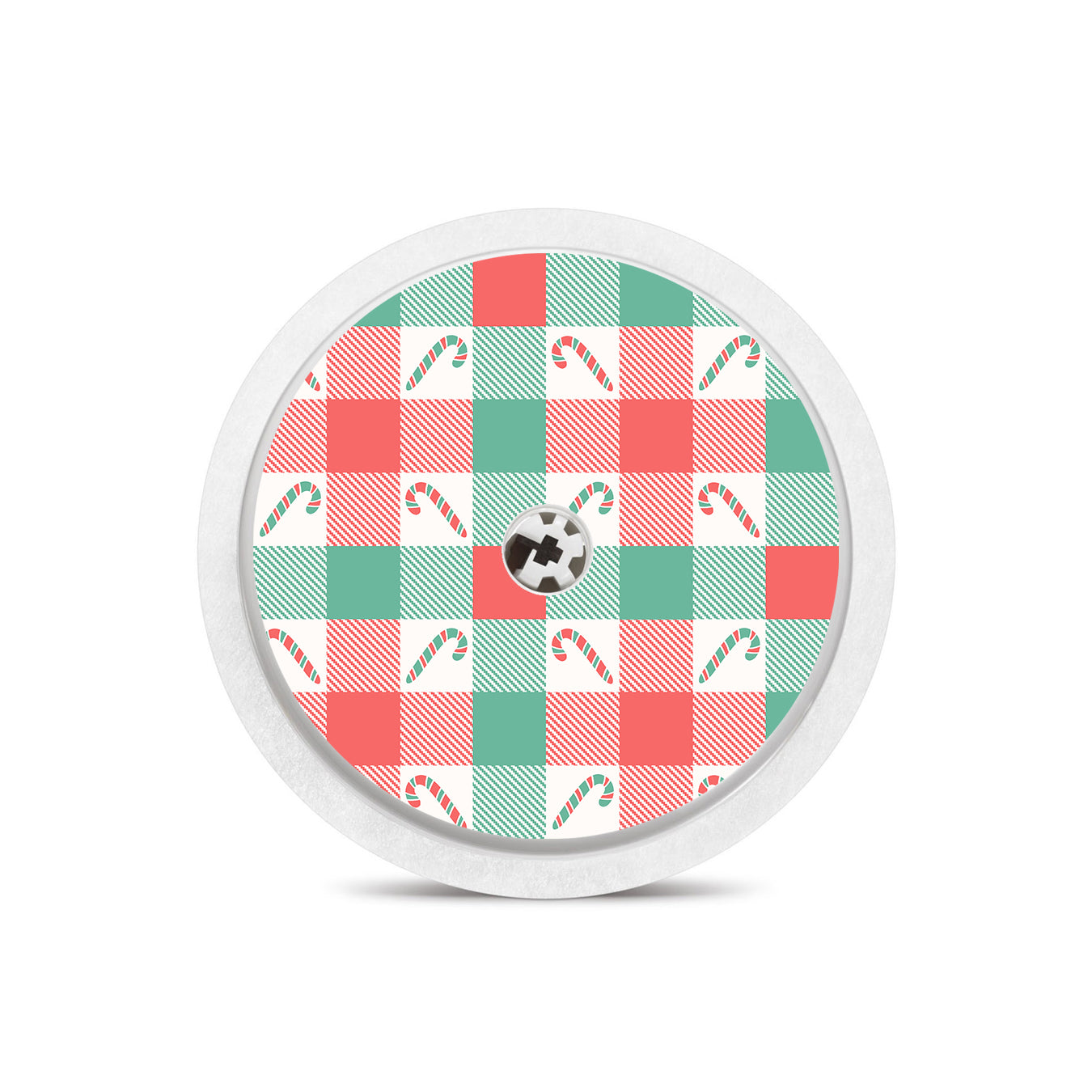 Peppermint Plaid Freestyle Libre 2 Sticker - Pump Peelz