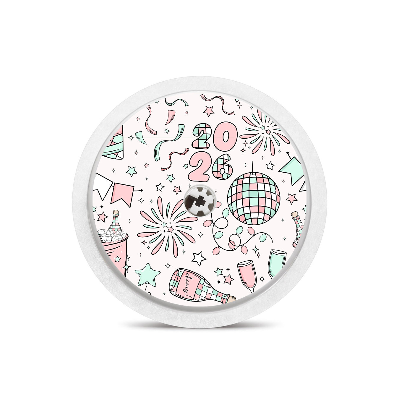 Cheers to '26 Freestyle Libre 2 Sticker - Pump Peelz