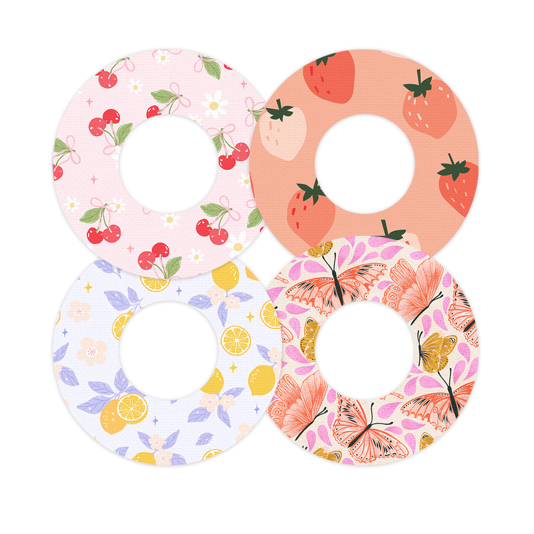 Coquette Cuties Patch Variety Patch  Tape Designed for the FreeStyle Libre 2 - Pump Peelz