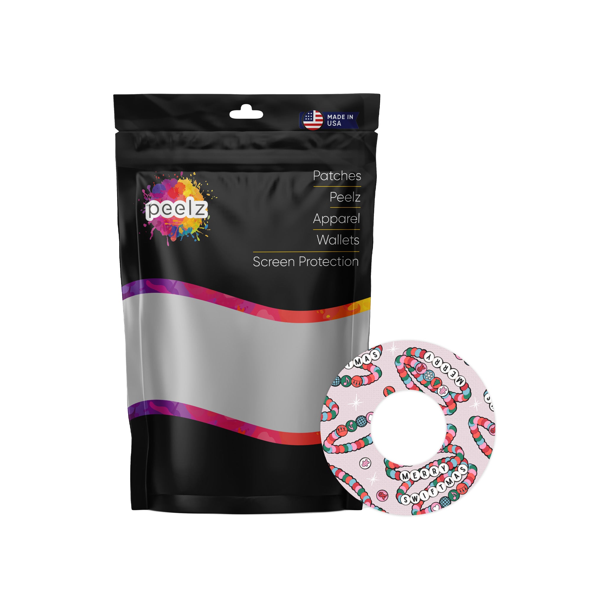 Merry Swiftmas Freestyle Libre 2 Patch Tape - Pump Peelz