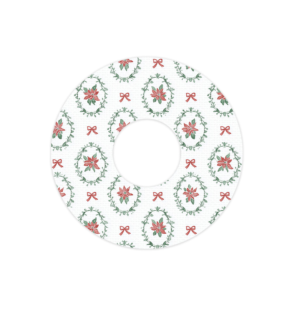 Poinsettia Parade FreeStyle Libre 3 Plus & Lingo  Patch Tape - Pump Peelz