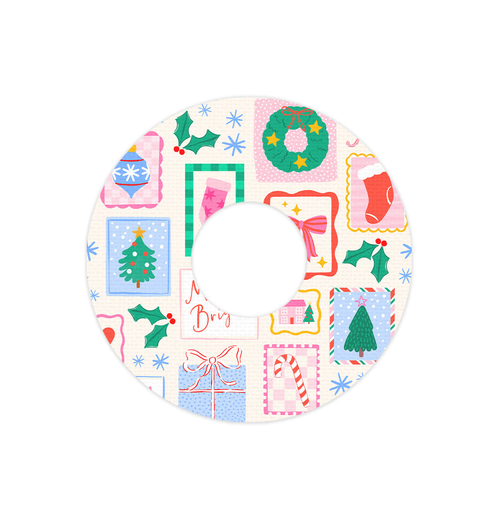 Holiday Greetings FreeStyle Libre 3 Plus & Lingo  Patch Tape - Pump Peelz