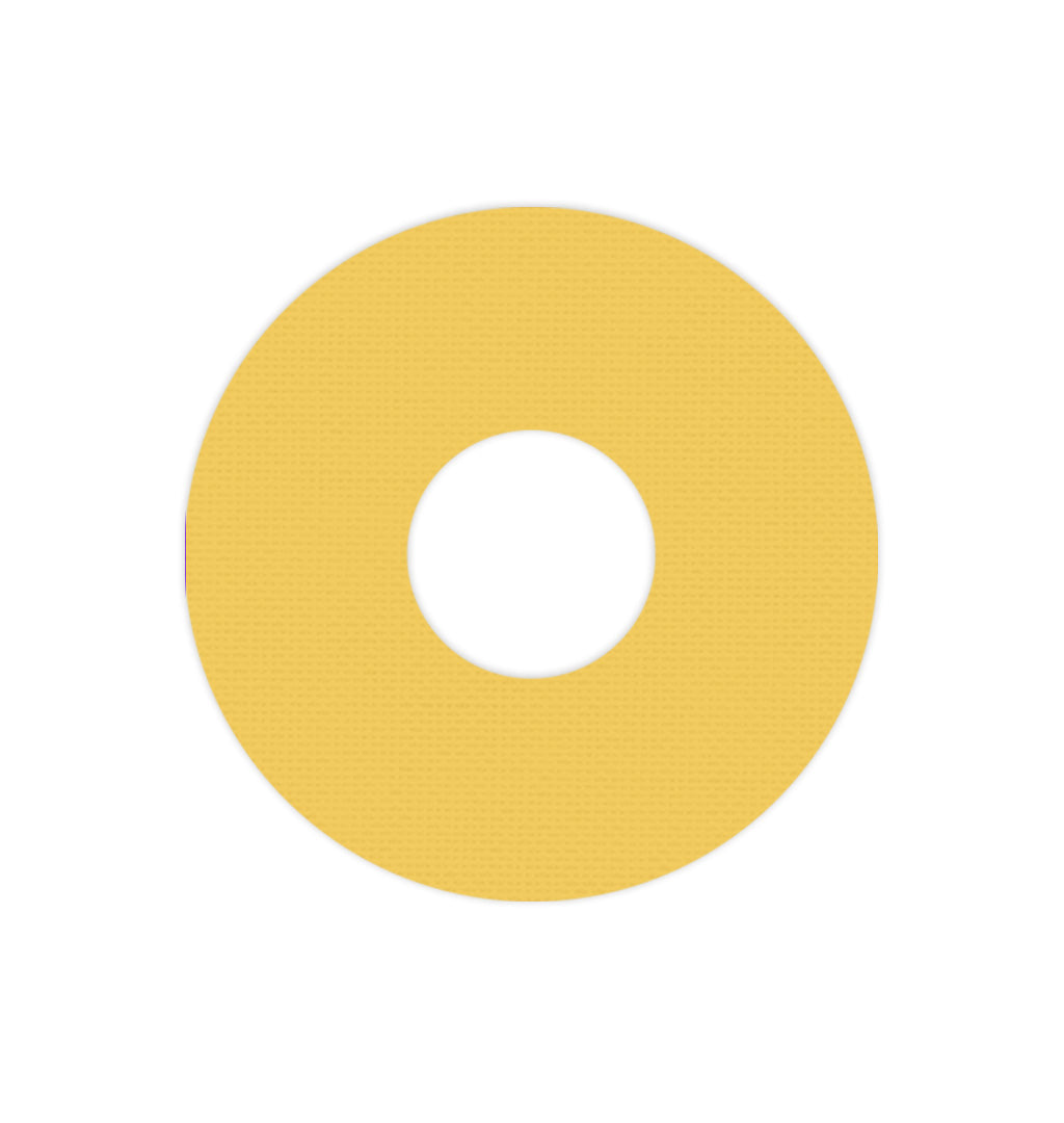 Solid Color Yellow FreeStyle Libre 3 Plus & Lingo  Patch Tape - Pump Peelz