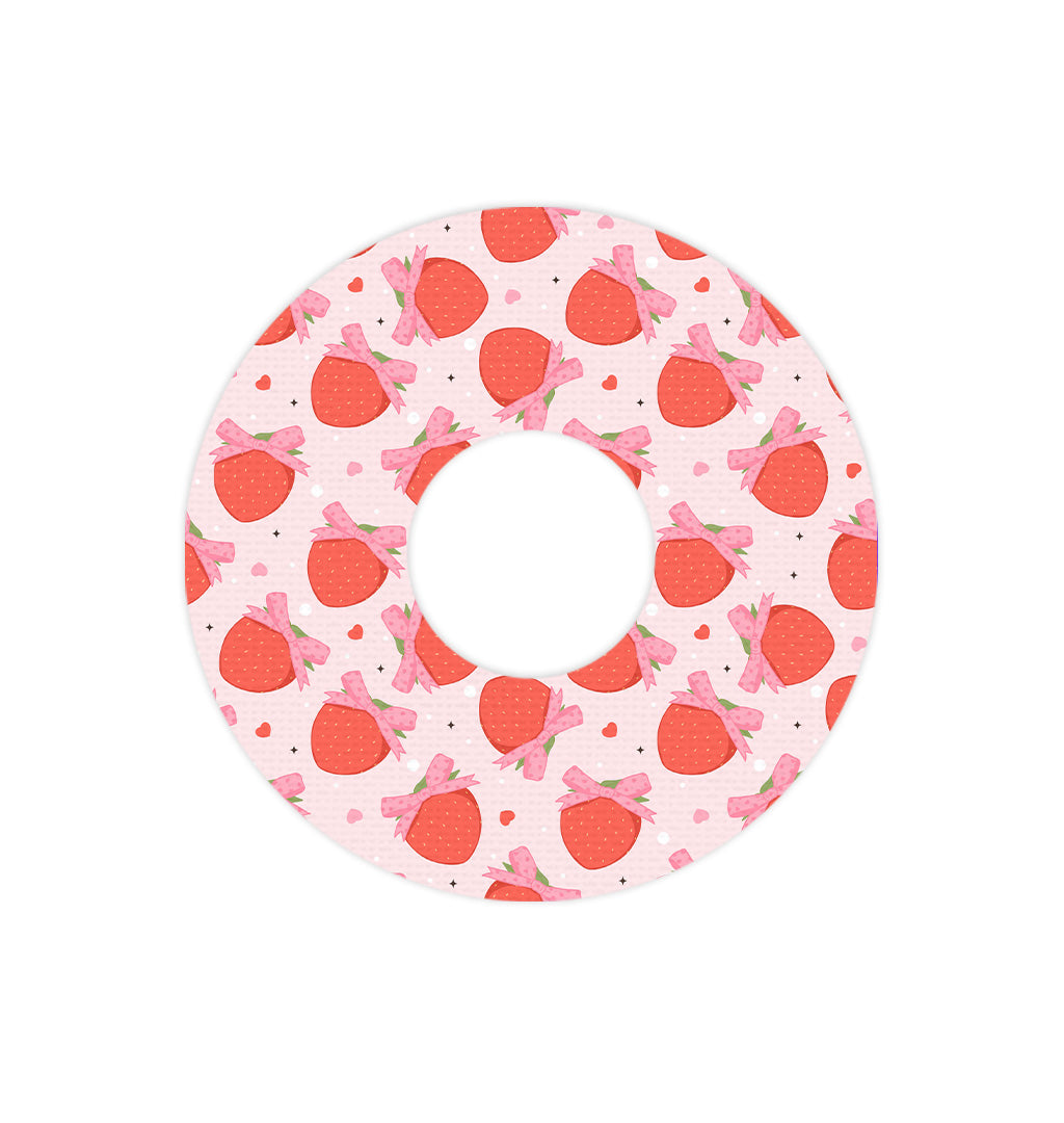 Strawberry Kisses FreeStyle Libre 3 Plus & Lingo  Patch Tape - Pump Peelz