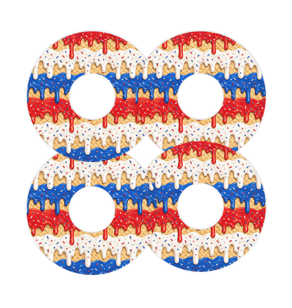 Patriotic Melt FreeStyle Libre 3 Plus & Lingo  Patch Tape - Pump Peelz