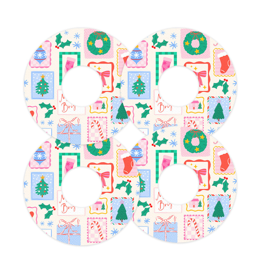 Holiday Greetings FreeStyle Libre 3 Plus & Lingo  Patch Tape - Pump Peelz