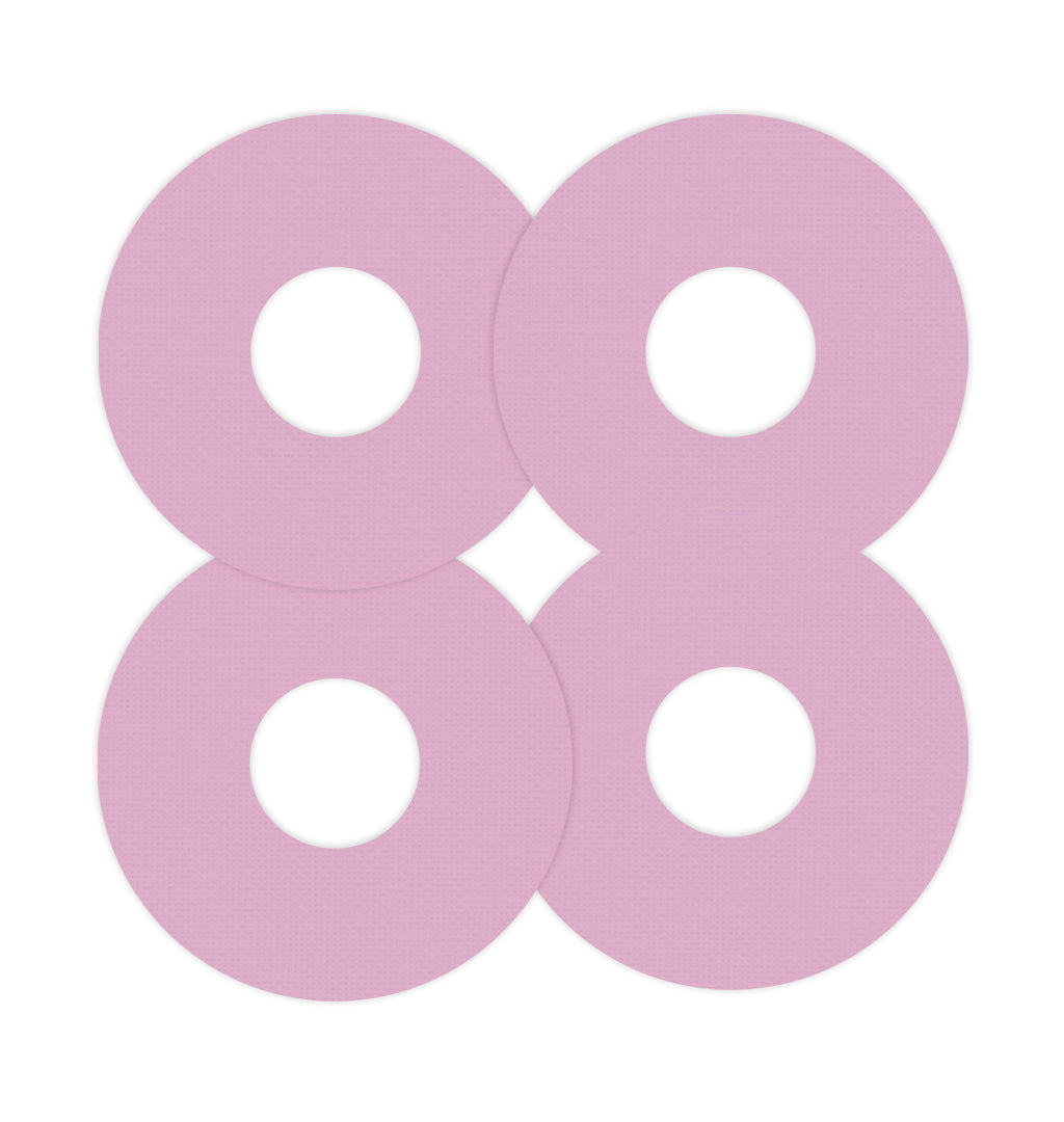 Solid Color Rose FreeStyle Libre 3 Plus & Lingo  Patch Tape - Pump Peelz