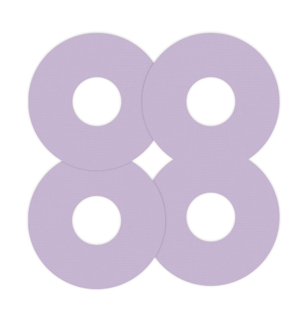 Solid Color Lavender FreeStyle Libre 3 Plus & Lingo  Patch Tape - Pump Peelz