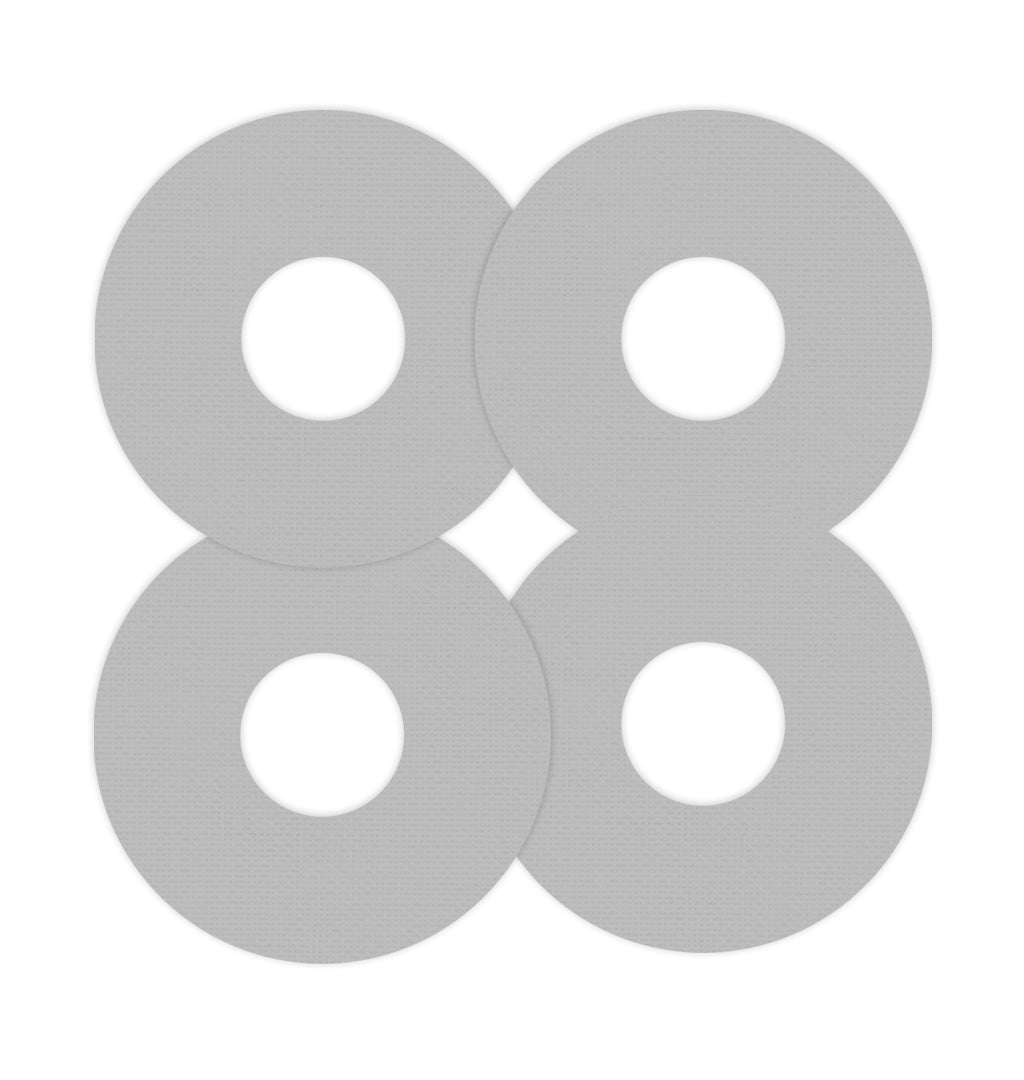 Solid Color Grey FreeStyle Libre 3 Plus & Lingo  Patch Tape - Pump Peelz