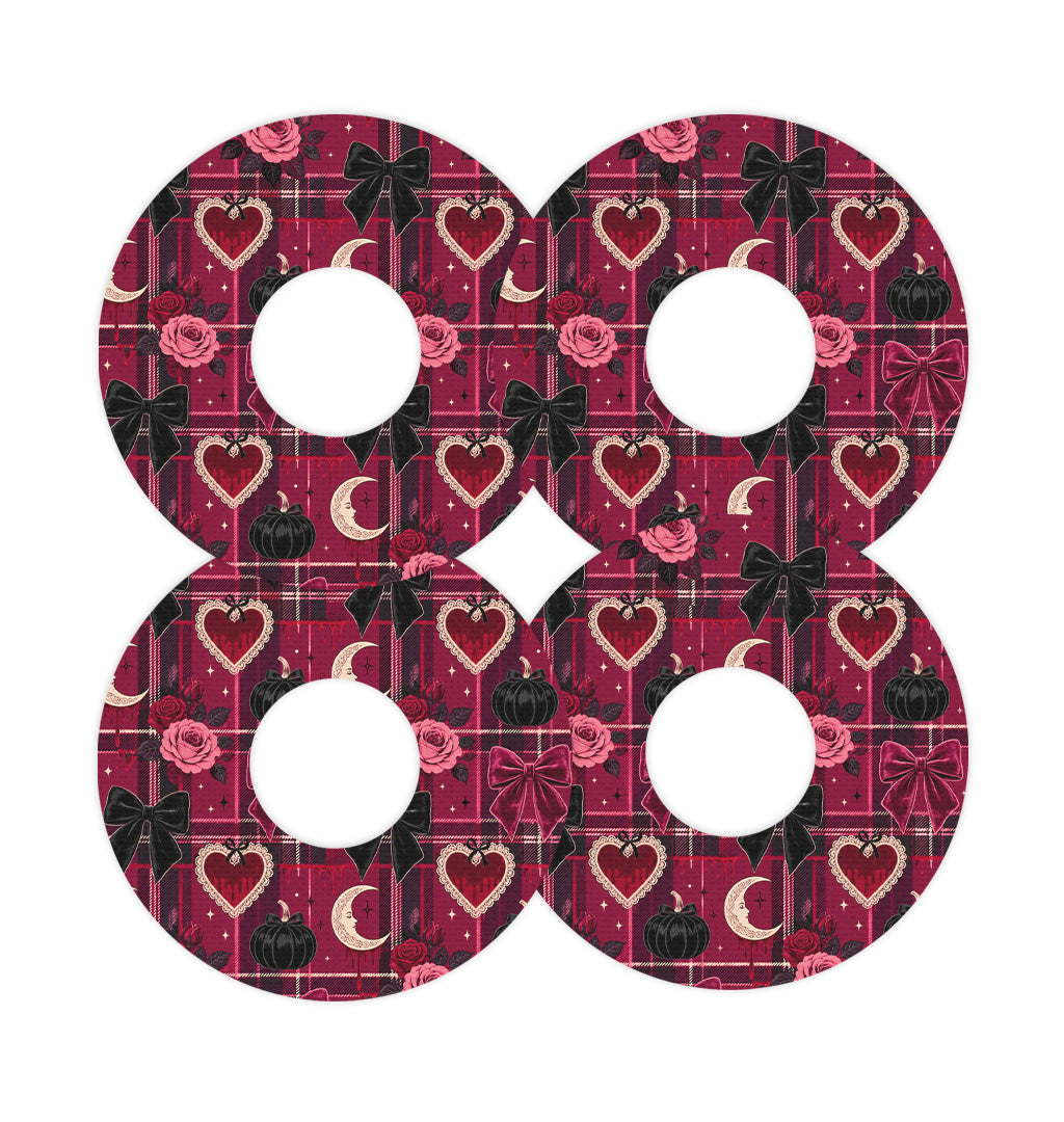 Gothic Sweetheart Plaid FreeStyle Libre 3 Plus & Lingo  Patch Tape - Pump Peelz