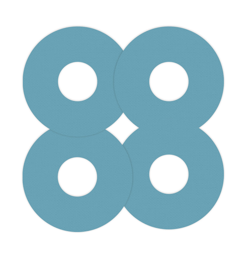 Solid Color Blue FreeStyle Libre 3 Plus & Lingo  Patch Tape - Pump Peelz