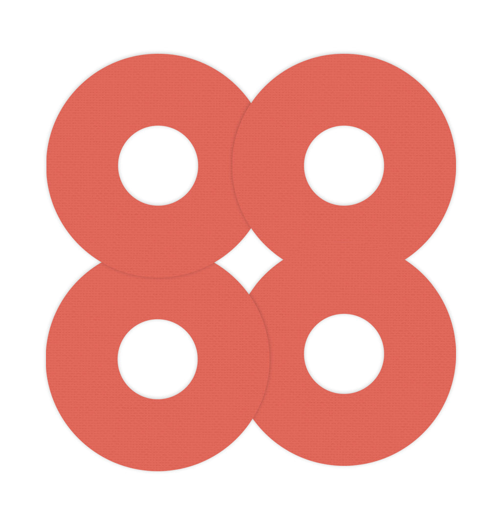 Solid Color Orange FreeStyle Libre 3 Plus & Lingo  Patch Tape - Pump Peelz