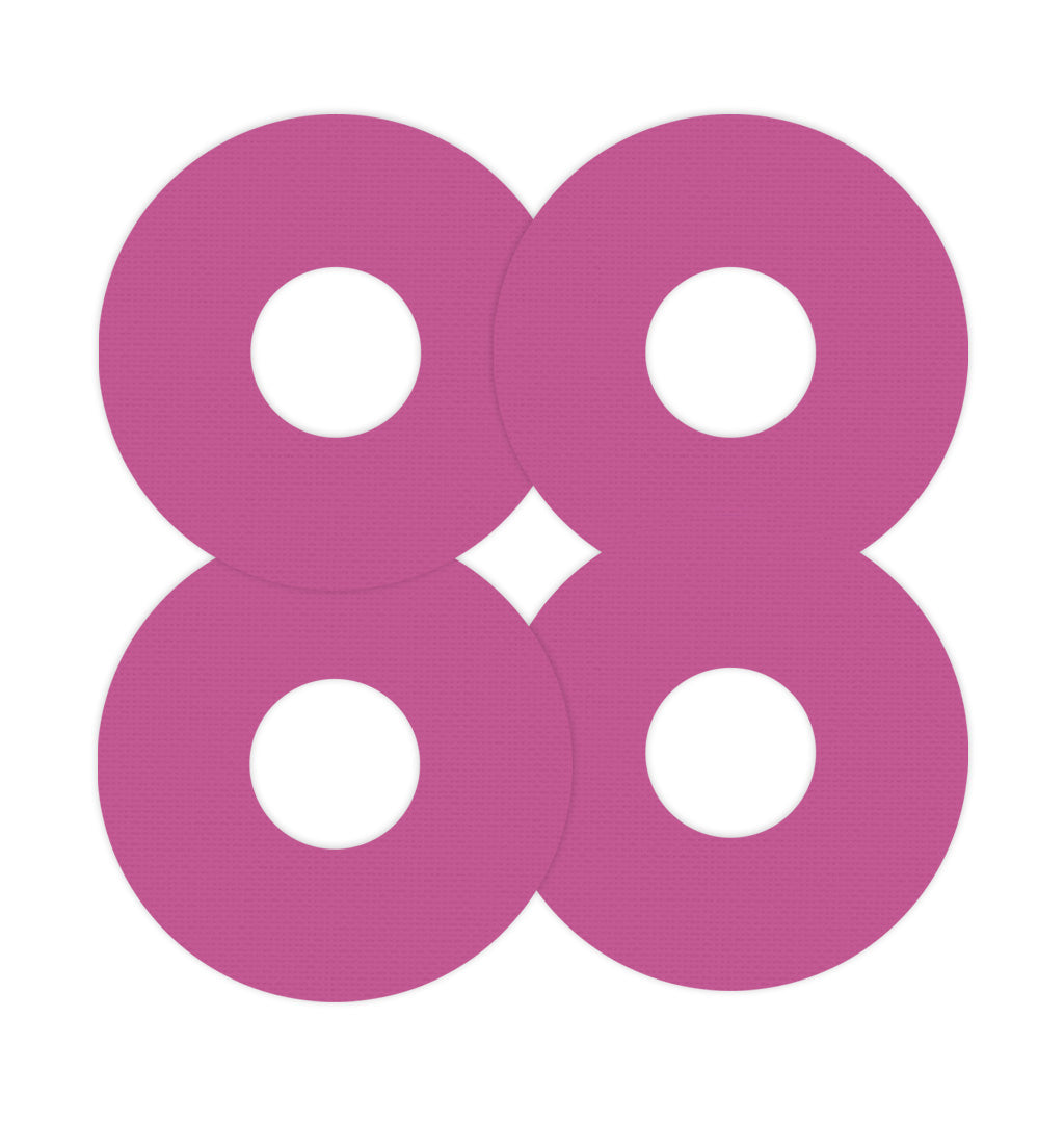 Solid Color Berry FreeStyle Libre 3 Plus & Lingo  Patch Tape - Pump Peelz