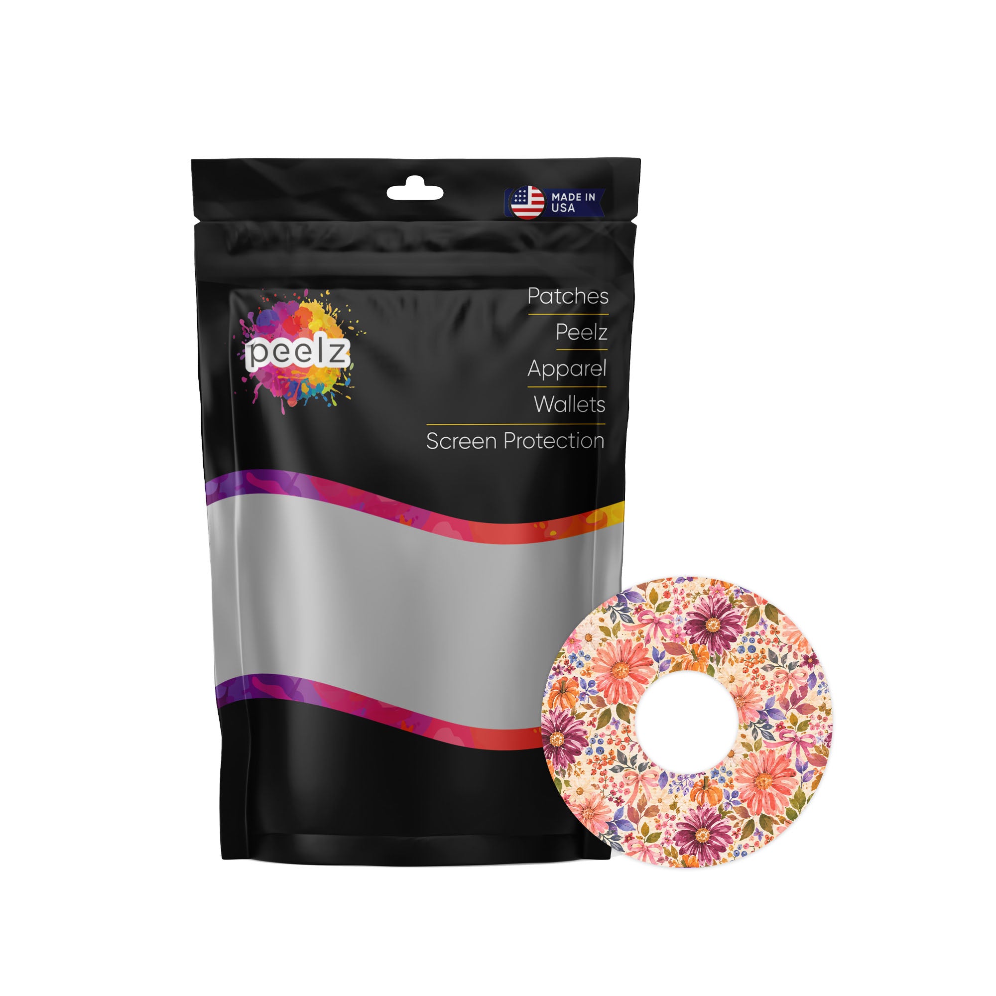 Harvest Bloom FreeStyle Libre 3 Plus & Lingo  Patch Tape - Pump Peelz