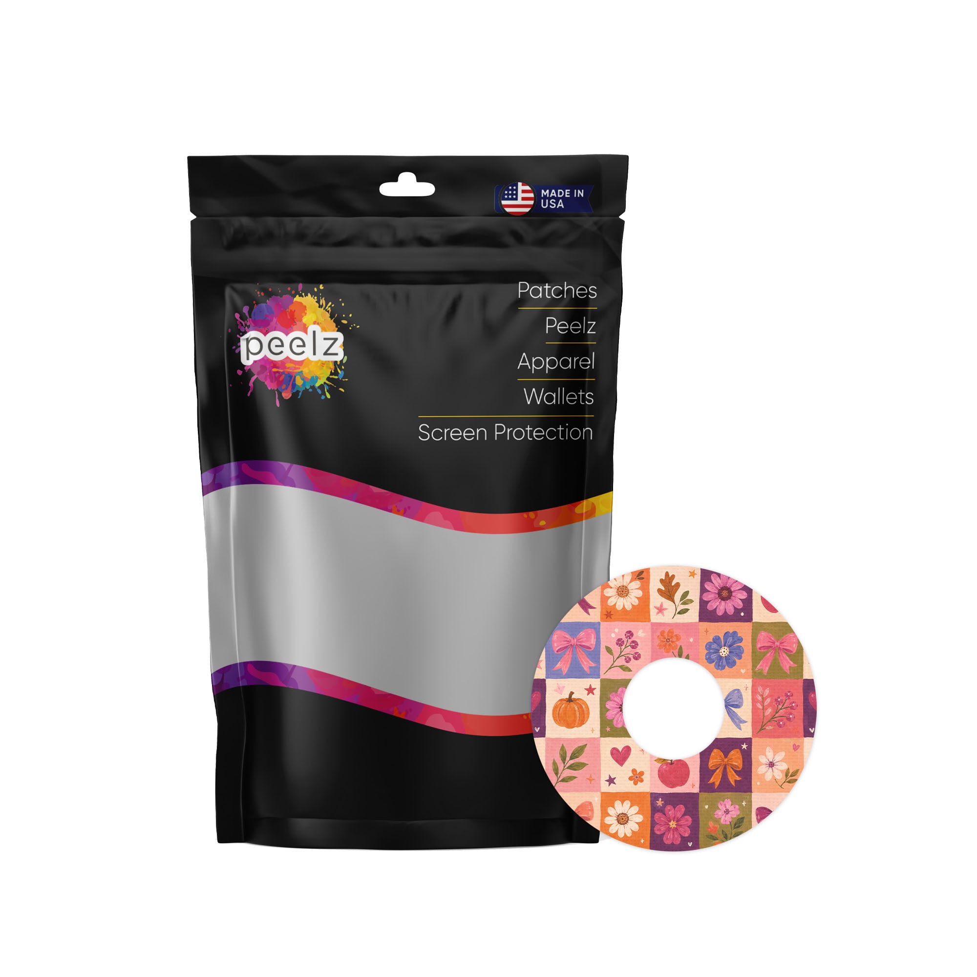 Autumn Crush FreeStyle Libre 3 Plus & Lingo  Patch Tape - Pump Peelz