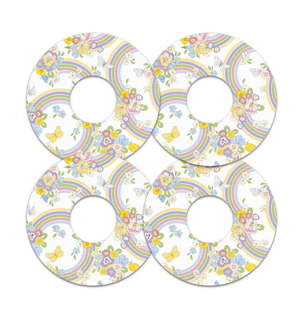 Rainbow Blooms FreeStyle Libre 3 Plus & Lingo  Patch Tape - Pump Peelz