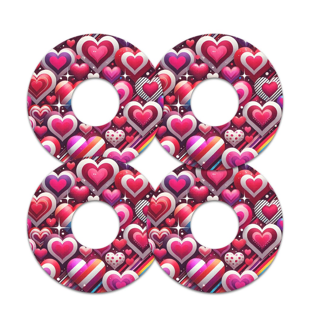 Sparkly Hearts FreeStyle Libre 3 Plus & Lingo  Patch Tape - Pump Peelz