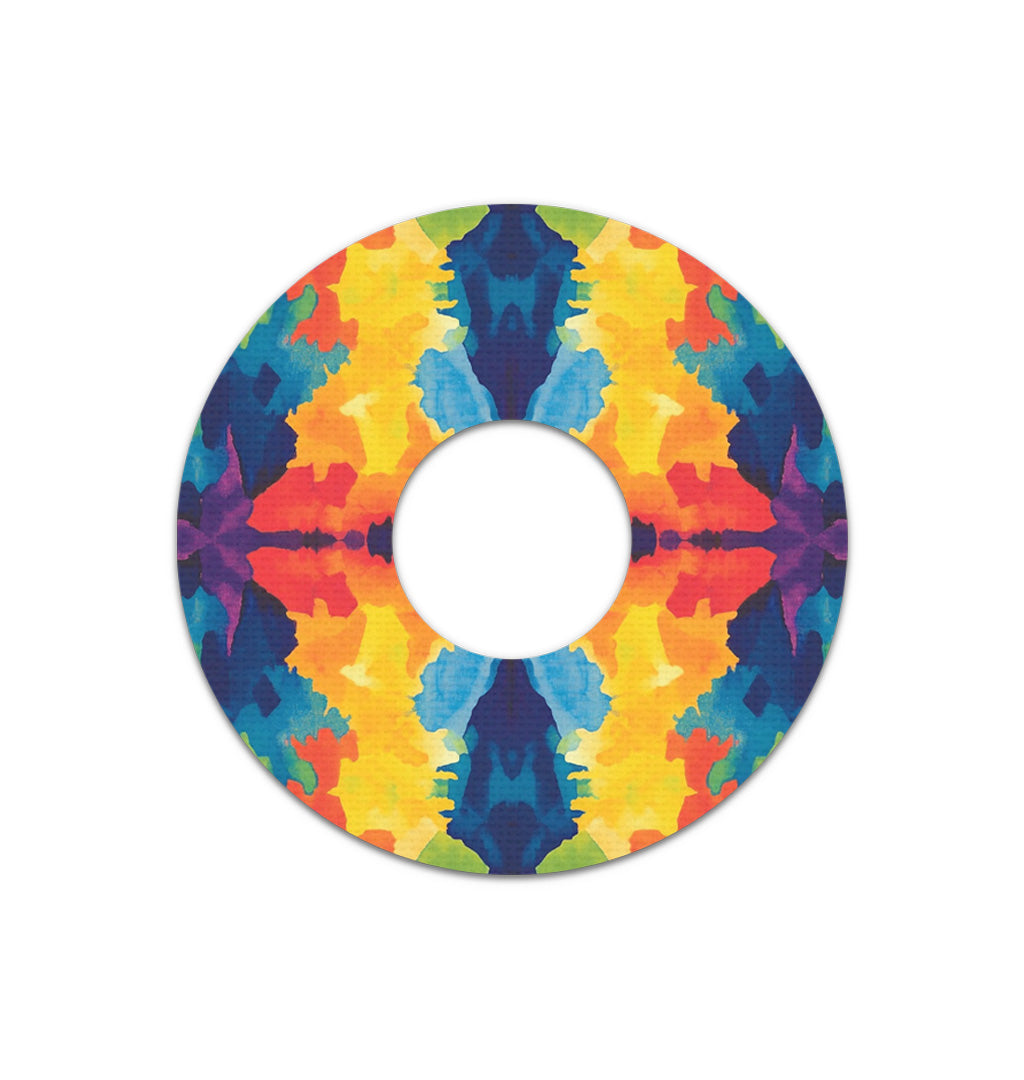 Bright Tie Dye FreeStyle Libre 3 Plus & Lingo  Patch Tape - Pump Peelz