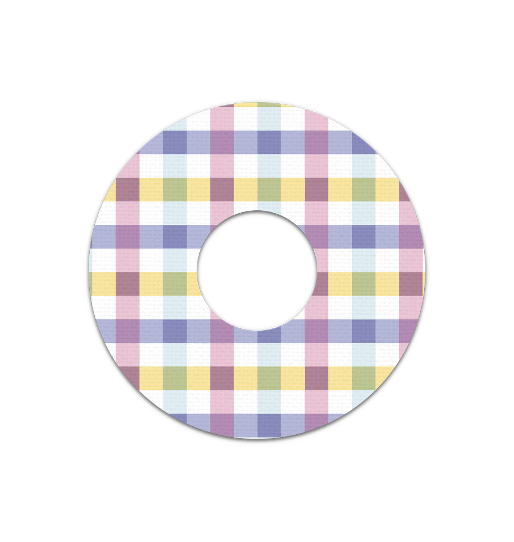 Spring Plaid Patch Tape Designed for the FreeStyle Libre 3 Plus & Lingo