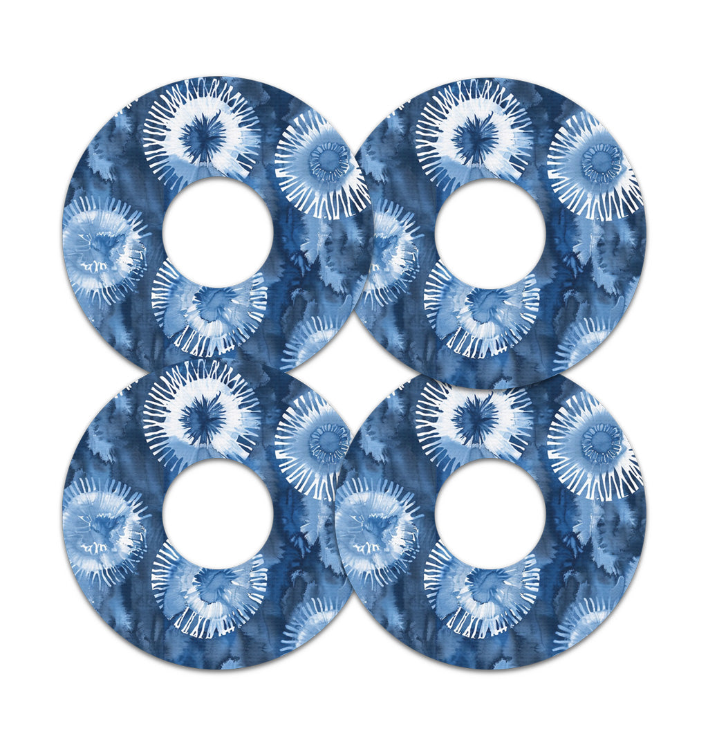 Monochrome Blue Tie Dye FreeStyle Libre 3 Plus & Lingo  Patch Tape - Pump Peelz