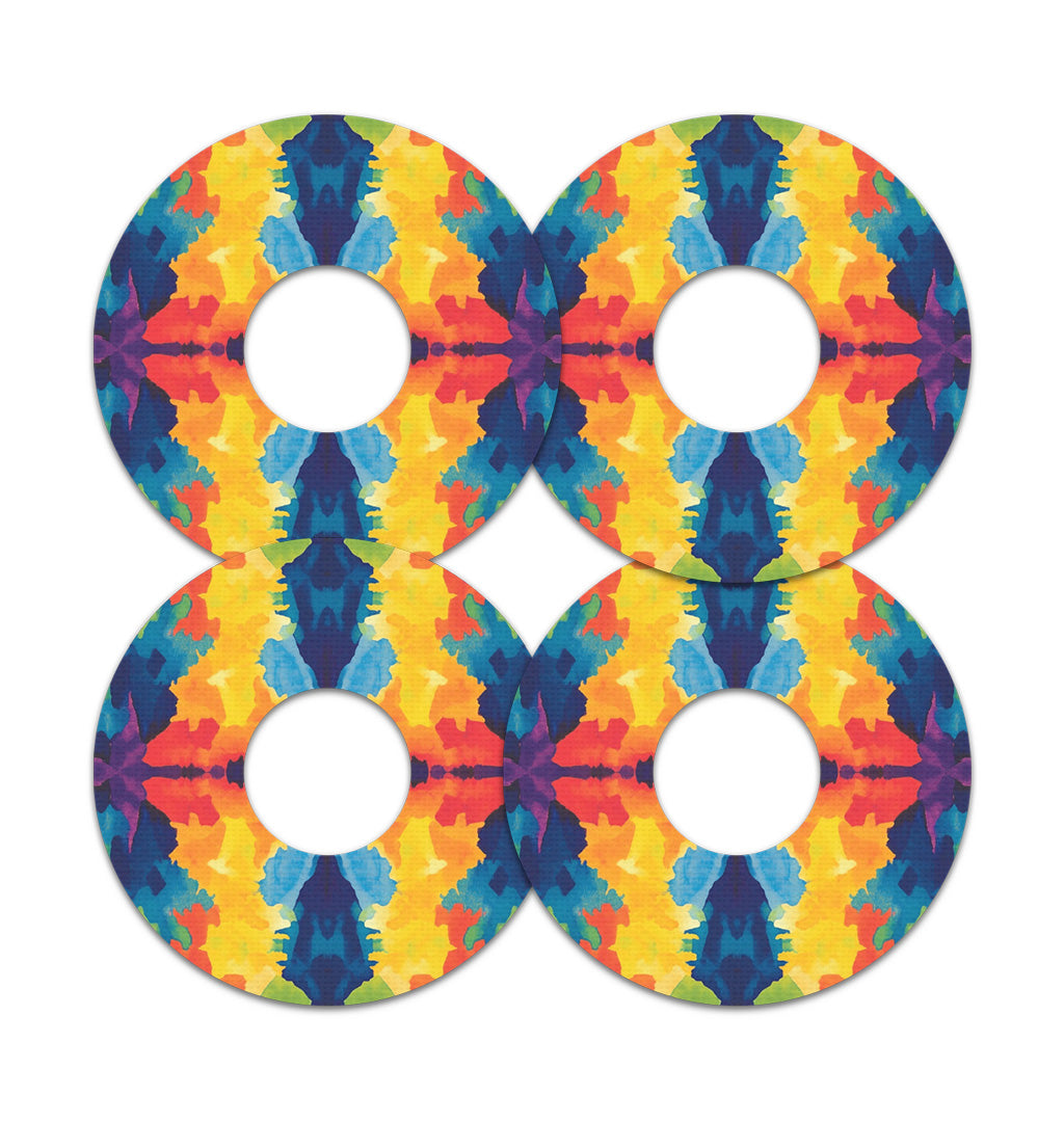 Bright Tie Dye FreeStyle Libre 3 Plus & Lingo  Patch Tape - Pump Peelz