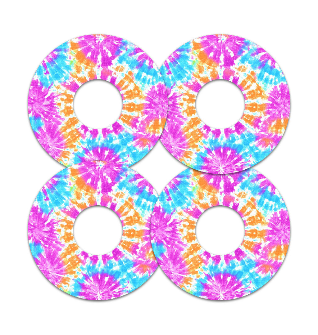 Neon Tie Dye FreeStyle Libre 3 Plus & Lingo  Patch Tape - Pump Peelz